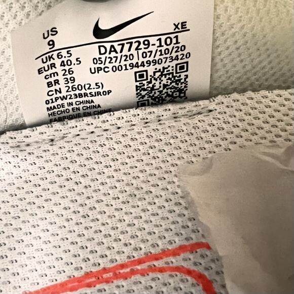 Nike Day Break Type Fresh White Black Sacai Waffle 354 DA7729-101 Size 9 - Picture 11 of 12